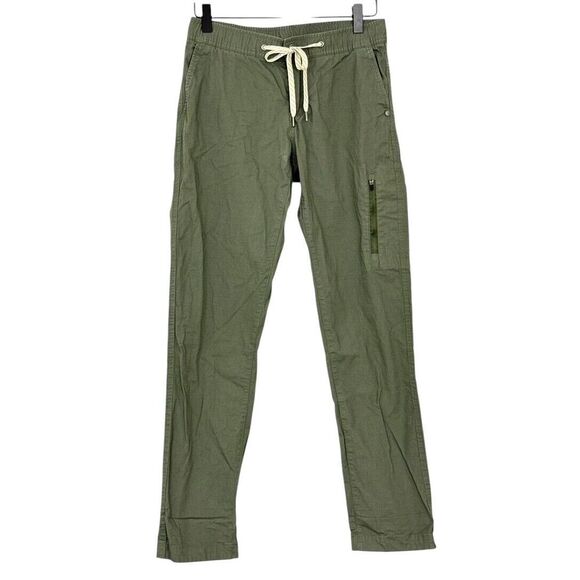 Vuori Women's Ripstop Pants Army Green Size XS Organic Cotton Drawstring Pockets - Picture 1 of 10